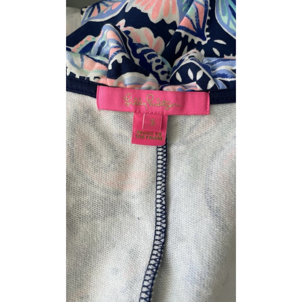 Lilly Pulitzer Romee Wrap Dress Holy Flockamolie Ruffled Sleeveless Preppy S - Picture 8 of 11